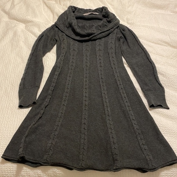 Athleta Cable Knit Cowl Neck Dazzle Sweater Dress - Picture 2 of 8